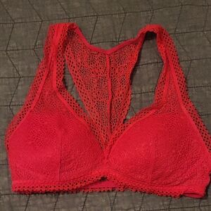 Victoria's Secret Red Lace Racerback Bralette